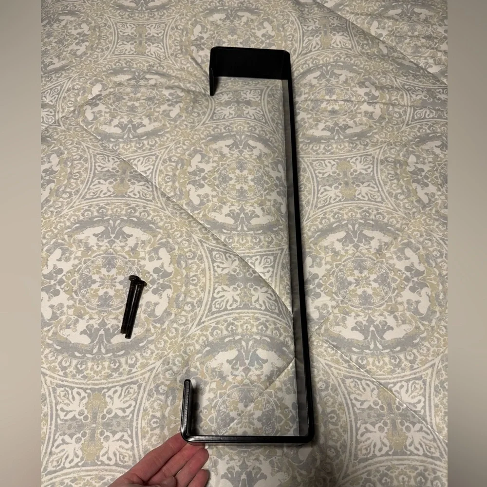 West Elm Black Metal Towel Bar